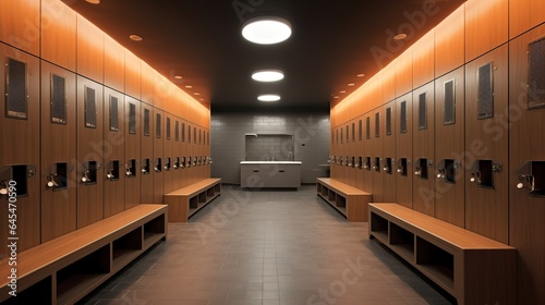 Contemporary changing room lockers