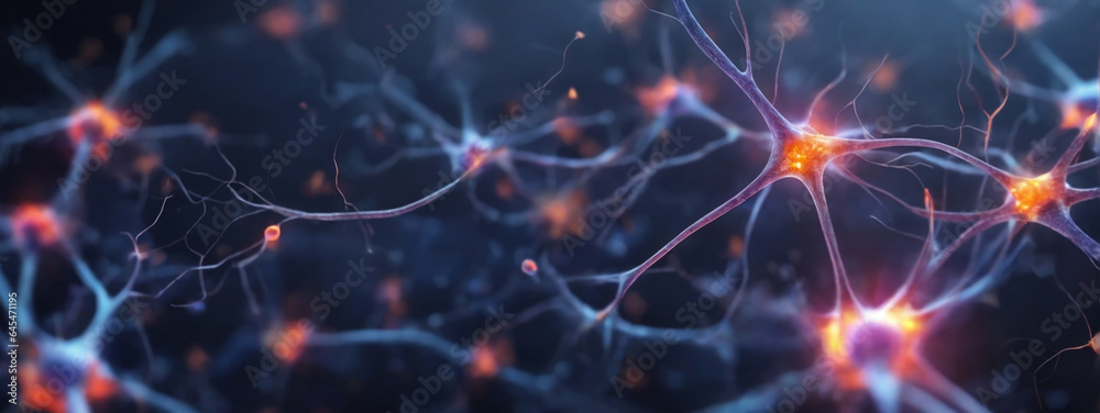 Neurons cells concept