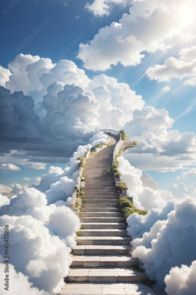 stairs in sky