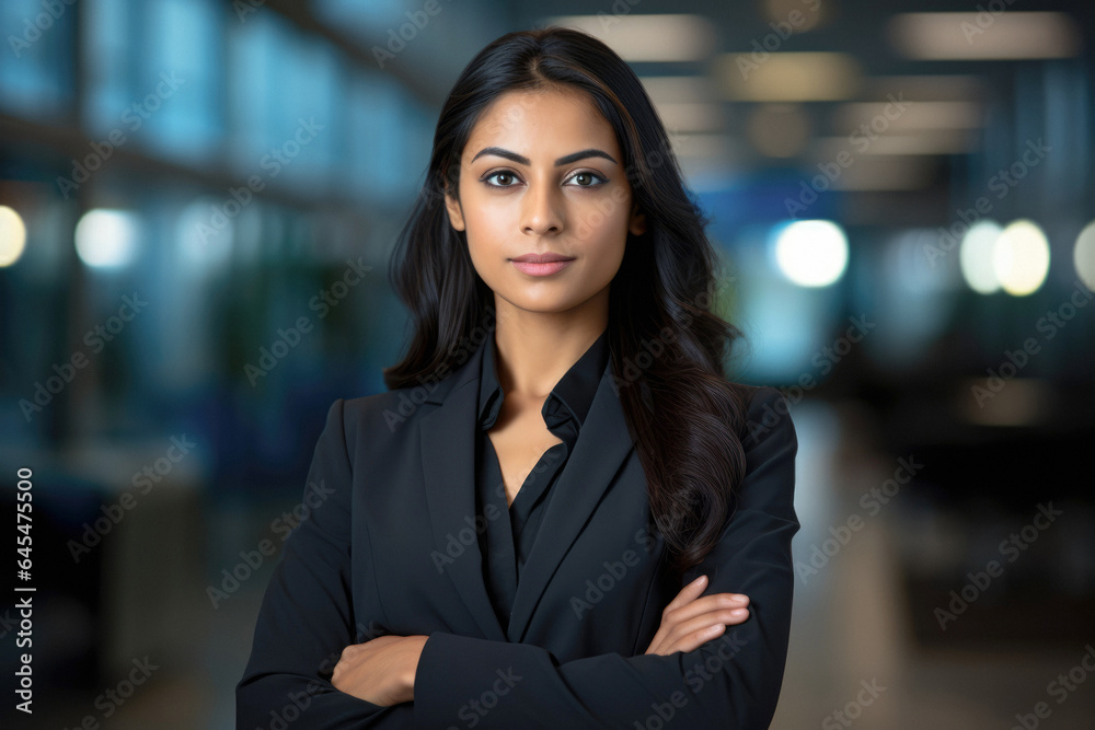 Portrait of an Ambitious Indian Business Leader in a Corporate Setting with space to text. copy space. Confident Indian Corporate Executive: Leading with Determination, Vision, Confidence Leadership Portrait of an Ambitious Indian Business Leader in a Corporate Setting with space to text. copy space. Confident Indian Corporate Executive: Leading with Determination, Vision, Confidence Leadership