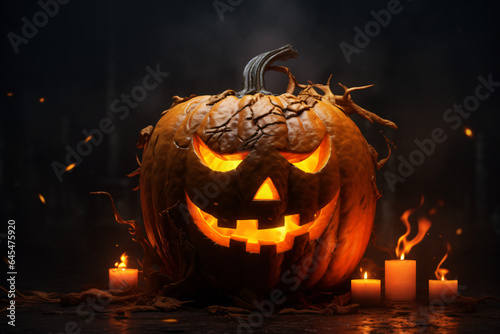 spooky jack o lantern