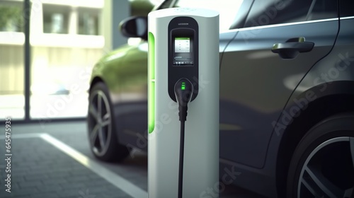 station fast electric car vehicle charger. © maretaarining