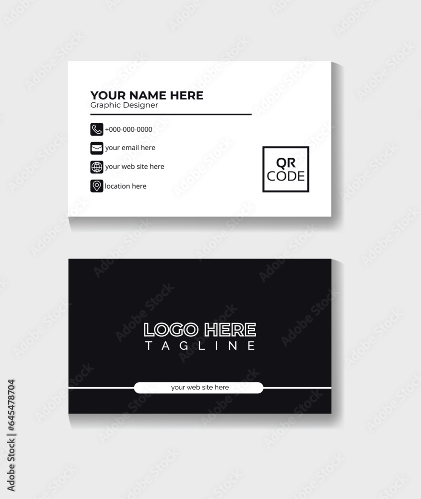 custom made wallpaper toronto digitalCreative and clean visiting card template. illustration design.