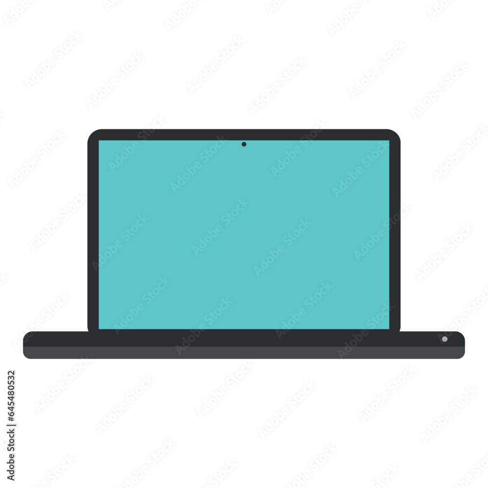 Laptop icon. Vector on a white background. Laptop icon. Vector on a white background.