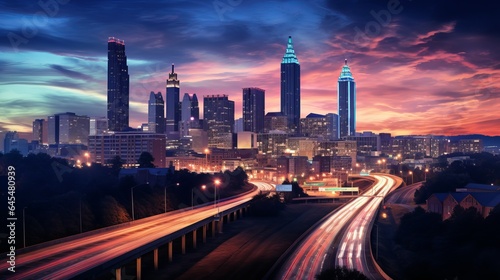 Twilight in Atlanta's downtown © Suleyman
