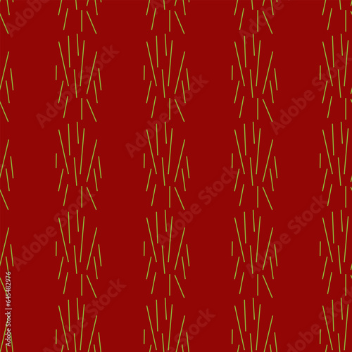 Fototapeta Naklejka Na Ścianę i Meble -  Abstract pattern, green stripes on red background. Seamless Christmas pattern for wrapping paper.