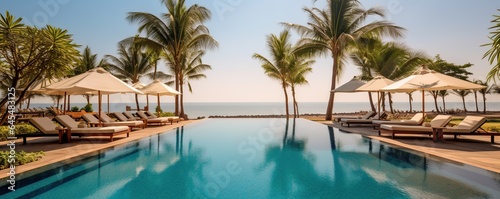 swimming pool with nice view close to the beach