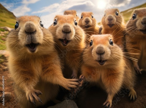 A group of marmots