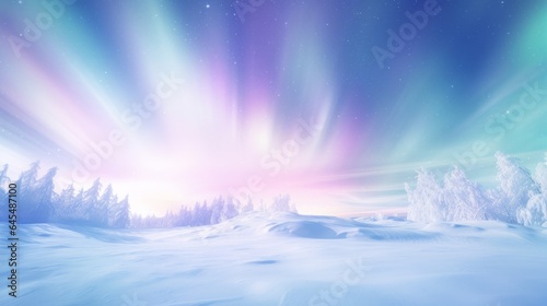 The mesmerizing aurora borealis illuminating the night sky