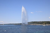 Great fountain-Jet d'Eau- in Geneva, Switzerland