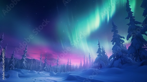 The mesmerizing Northern Lights dancing in the night sky