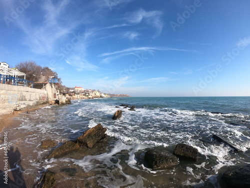 Beach and sea. Odesa. Ukraine