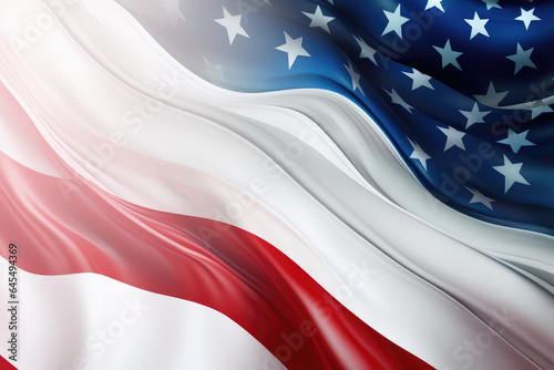 American flag on a white background