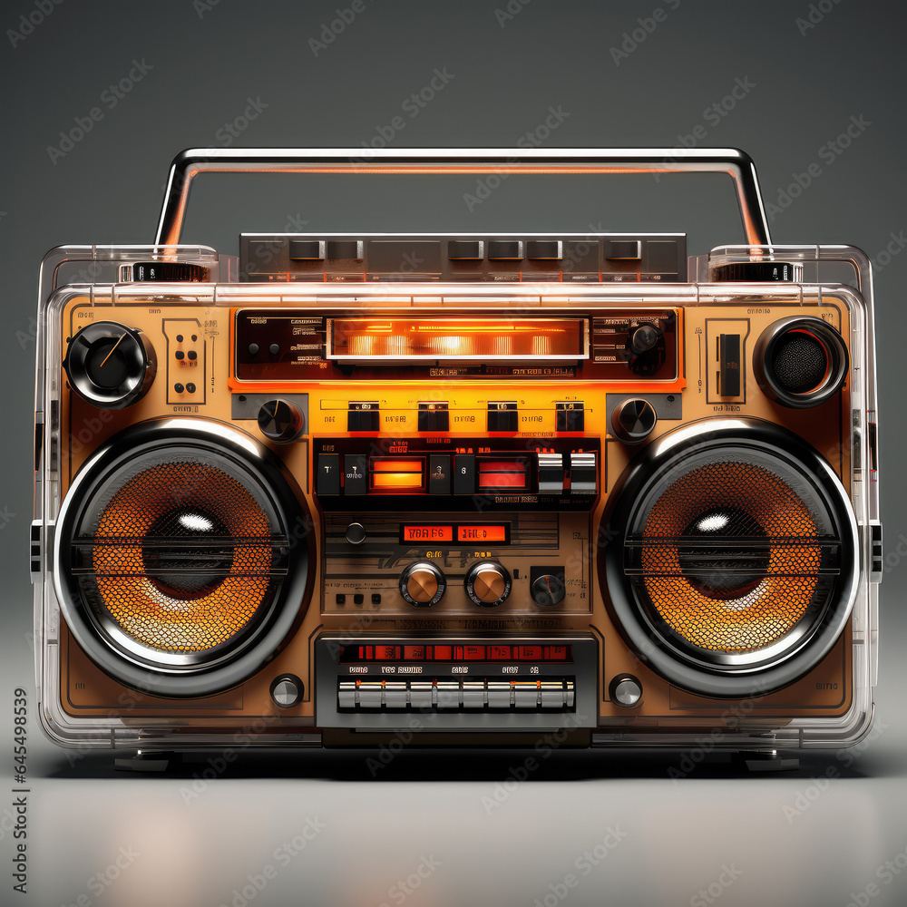 Fototapeta premium retro radio boom box