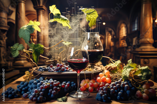 making wine abstract concept