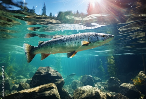 Fish swimming in the water