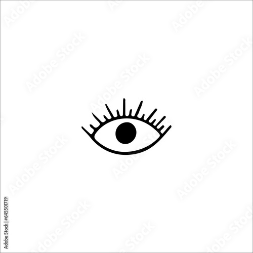 vector illustration of small eye symbol