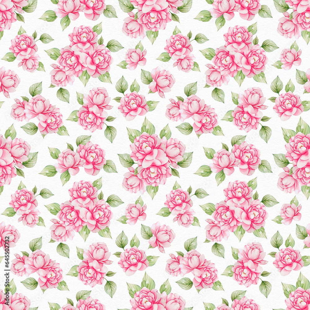 seamless pattern with pink flowers seamless pattern with pink flowers
