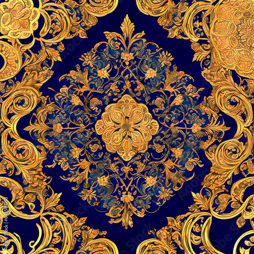 花模様のデザイン　ジェネレーティブ AI