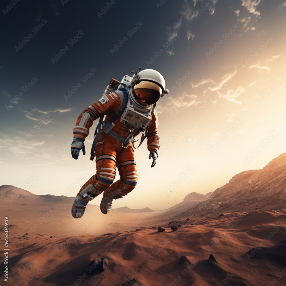 astronaut on the mars astronaut on the mars