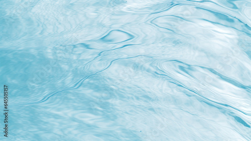 Abstract background of a transparent clear and blue water.