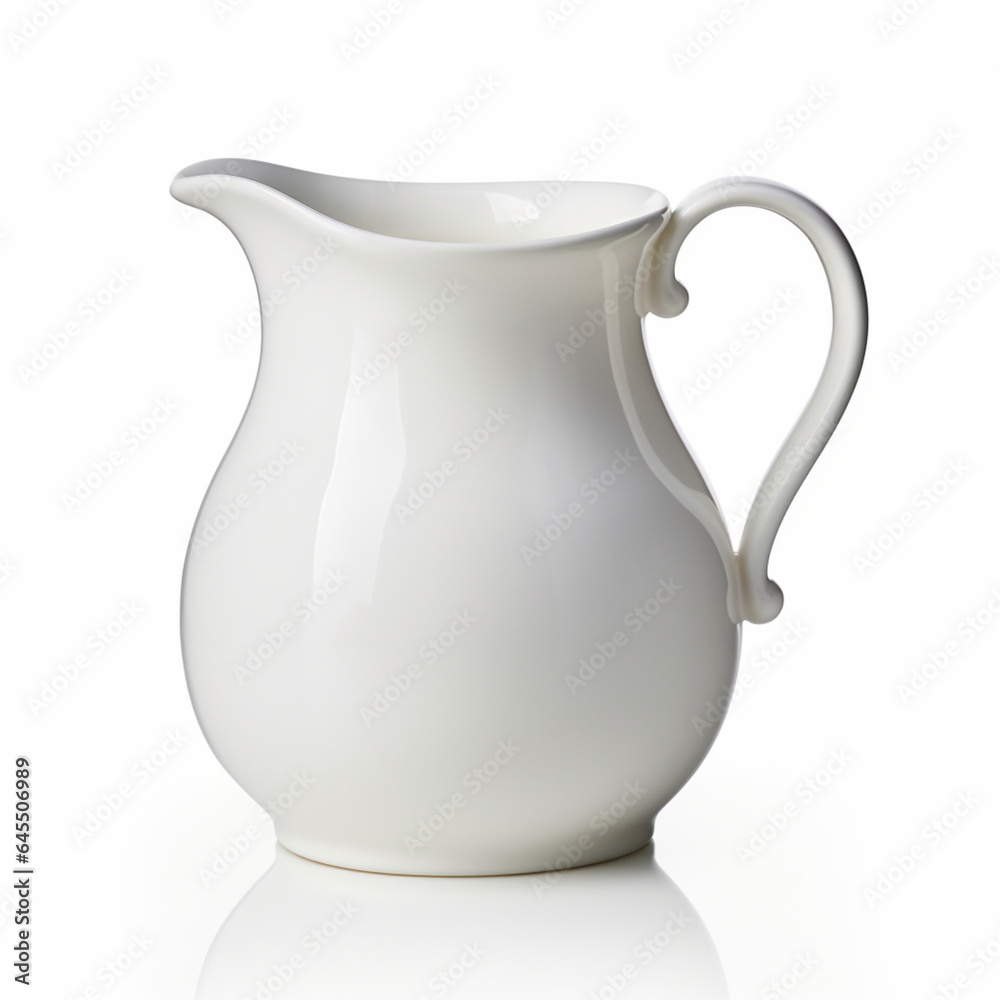 white ceramic jug