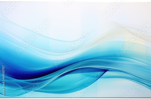 Abstract conceptual background with waves of bluish tones. Generative AI