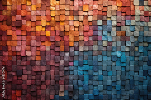Mosaic pattern with colorful tiles