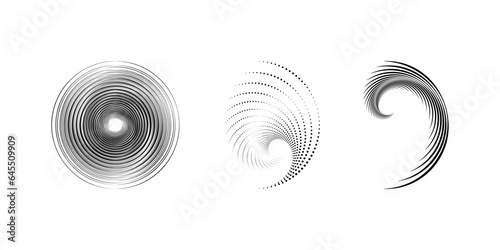 Dotted gradient circle. Halftone effect circular dotted frame. Progress round loader.