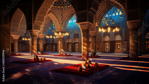 Beautiful Mosque in the world  AI Generative.