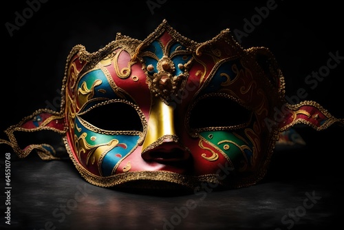 venetian carnival masks, generative AI