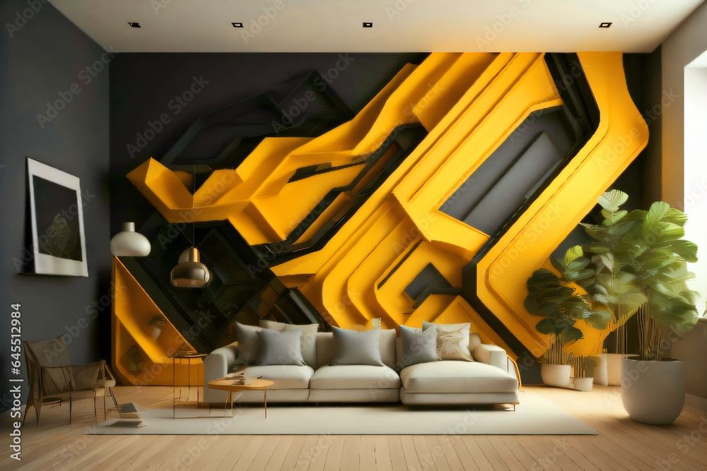 Wallpaper/background/fondo/interior design) Interior of a building ...