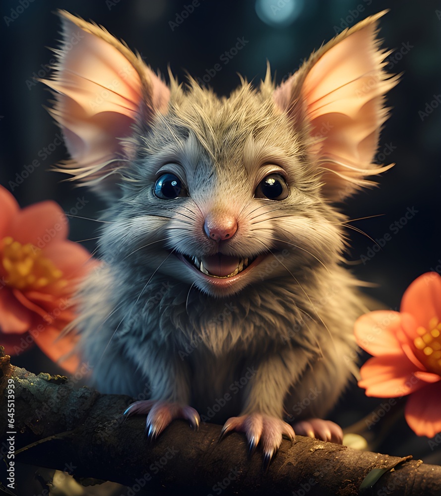 Obraz premium squirrel with nut - ai generative