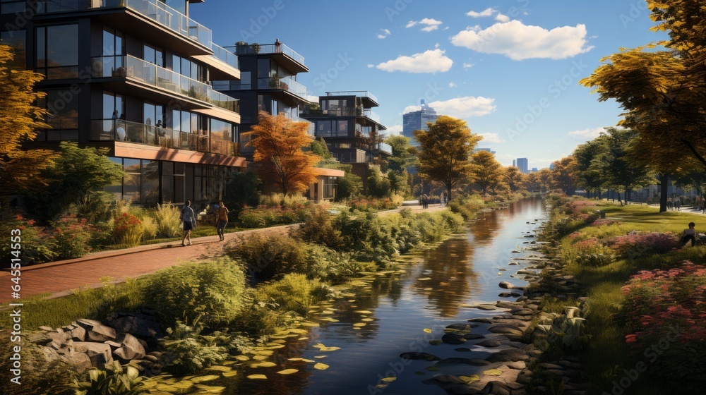 Captivating Serenity: Exploring the Splendor of Nature's Reflections in Urban and Rural Landscapes, generative AI Captivating Serenity: Exploring the Splendor of Nature's Reflections in Urban and Rural Landscapes, generative AI