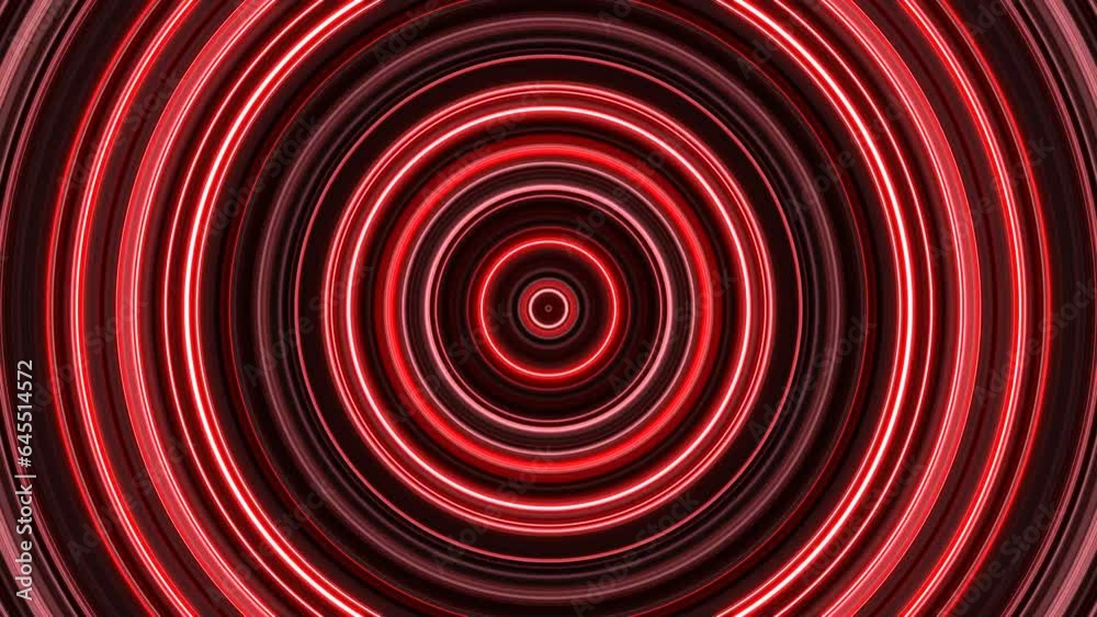 VJ 円 輪 回転 渦 波紋 赤 [ループ対応] [別Verあり]