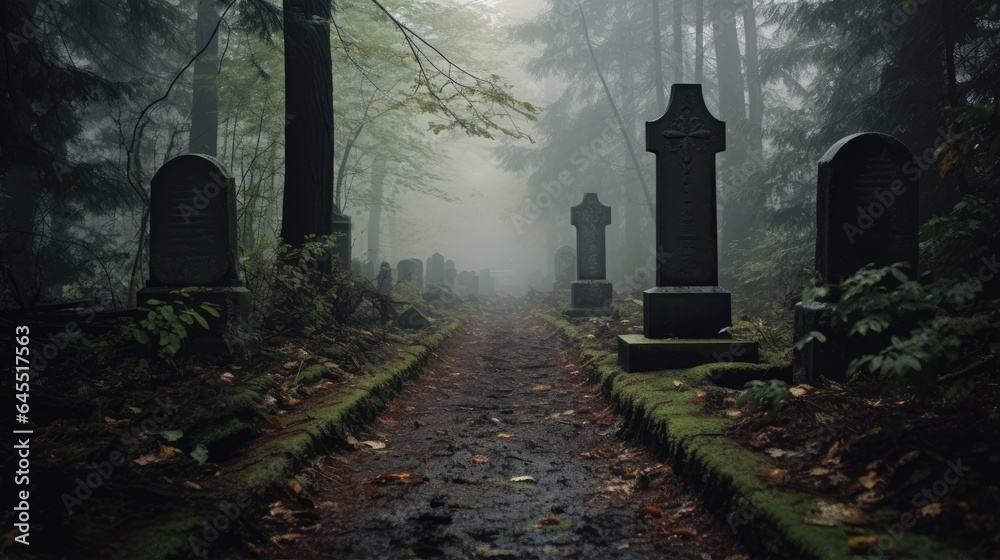 Haunted Cemetery Scenes