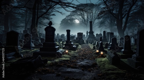 Haunted Cemetery Scenes