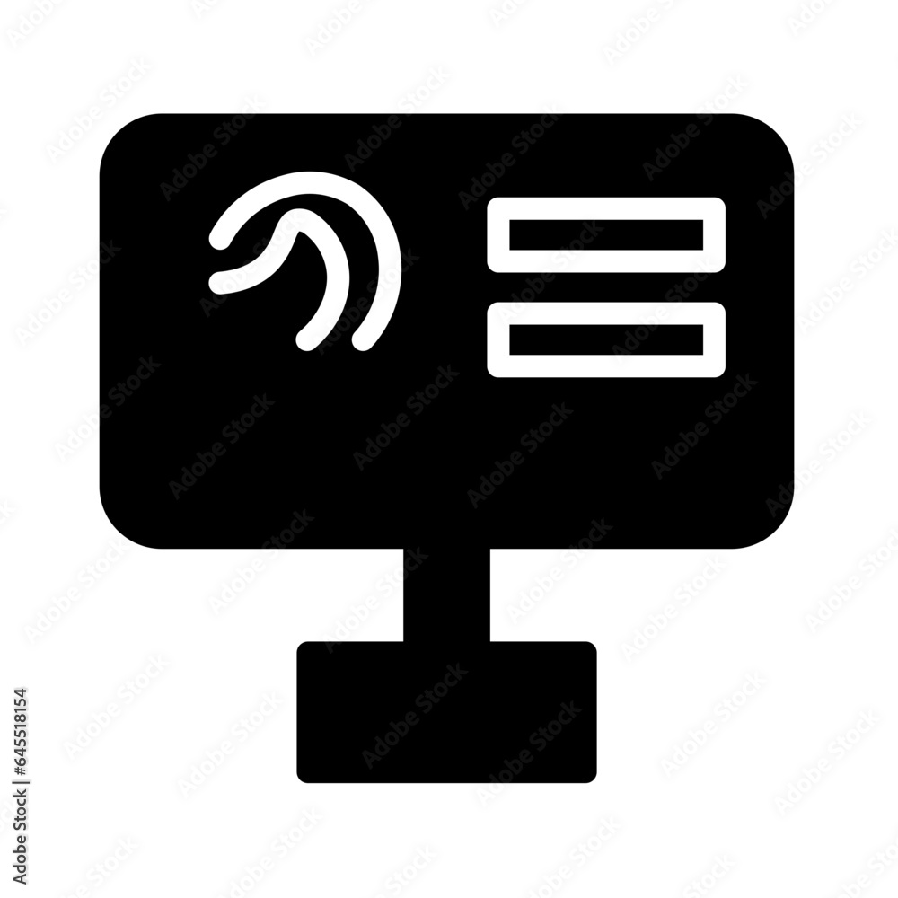 Database Fingerprint Fingerprints Icon Database Fingerprint Fingerprints Icon