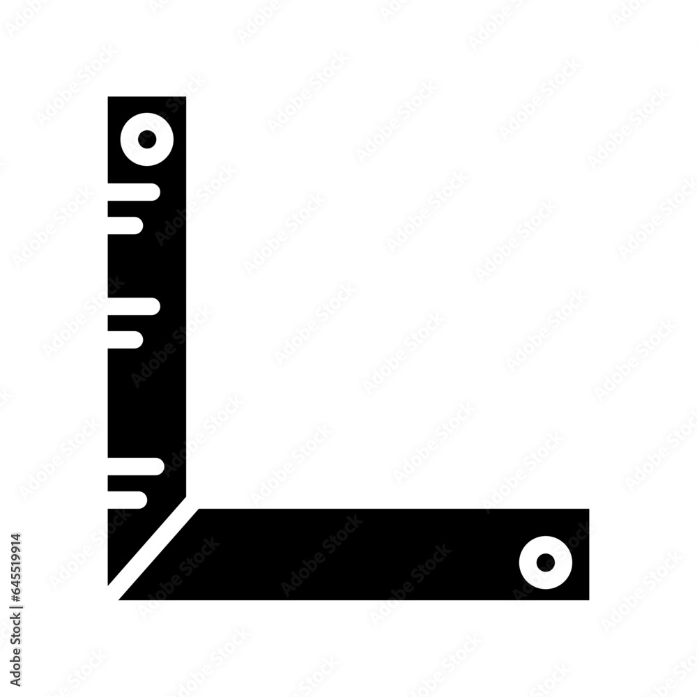 Ruler Vector Thin Icon Ruler Vector Thin Icon