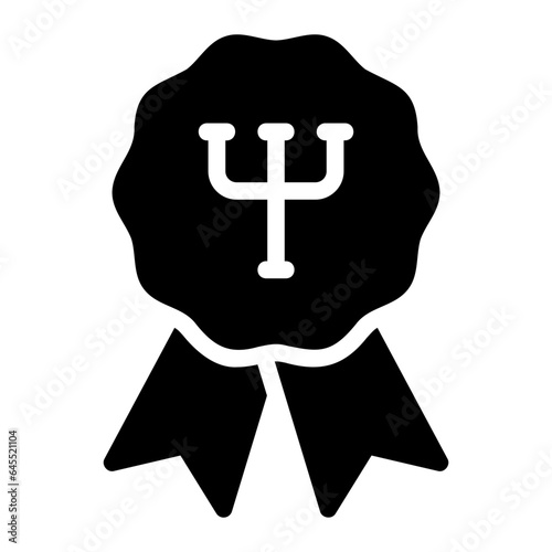medal glyph icon