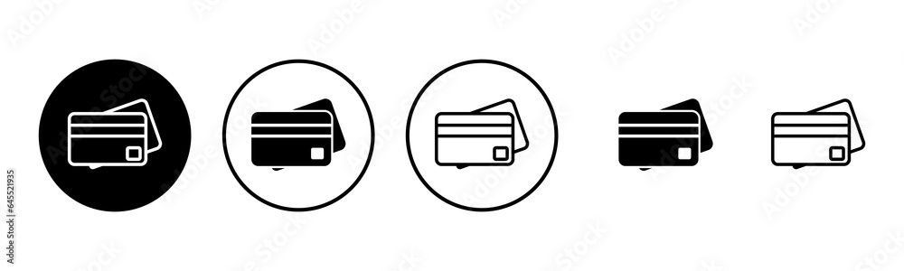 Credit card icon set illustration. Credit card payment sign and symbol Credit card icon set illustration. Credit card payment sign and symbol