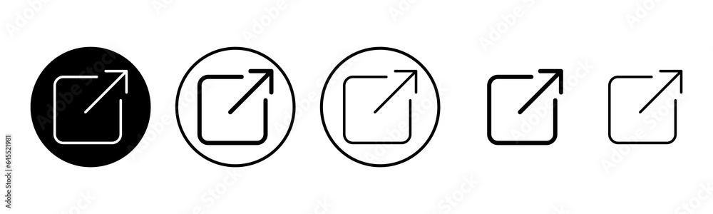 External link icon set illustration. link sign and symbol. hyperlink symbol External link icon set illustration. link sign and symbol. hyperlink symbol