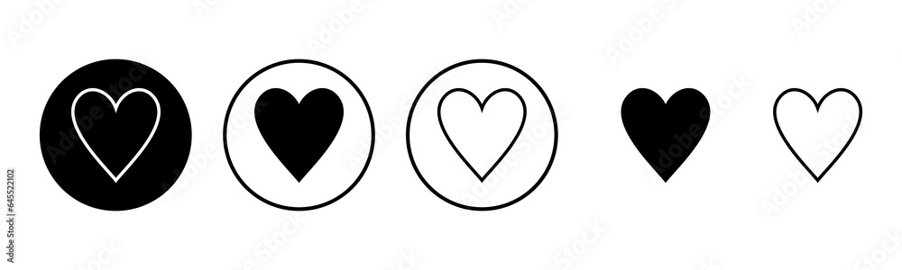 Love icon set illustration. Heart sign and symbol. Like icon vector. Love icon set illustration. Heart sign and symbol. Like icon vector.