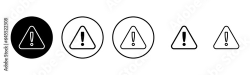 Exclamation danger sign illustration. attention sign and symbol. Hazard warning attention sign