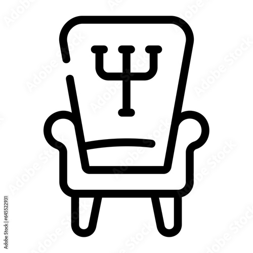 chair line icon