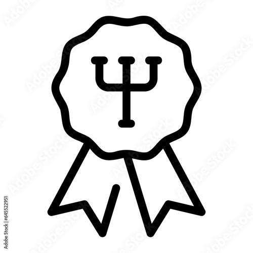 medal line icon