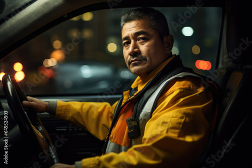 Portrait photography of taxi driver © thejokercze