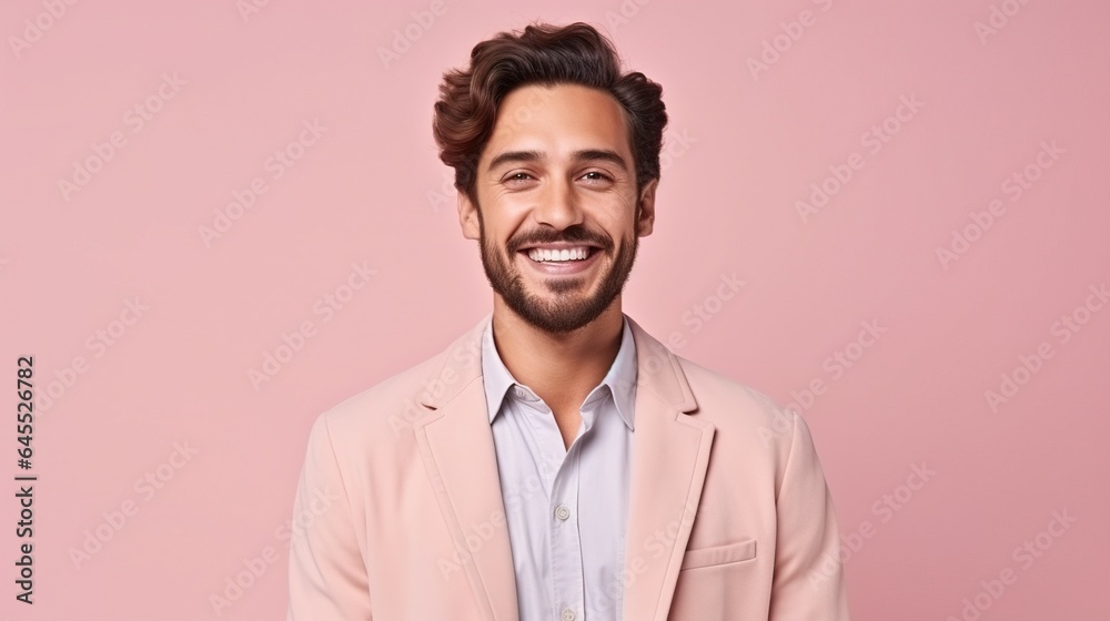 A confident and handsome businessman with a serious expression, standing casually and smiling, portraying a stylish and confident lifestyle A confident and handsome businessman with a serious expression, standing casually and smiling, portraying a stylish and confident lifestyle