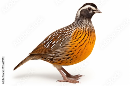 quail  blank for design. Bird close-up. Background with place for text