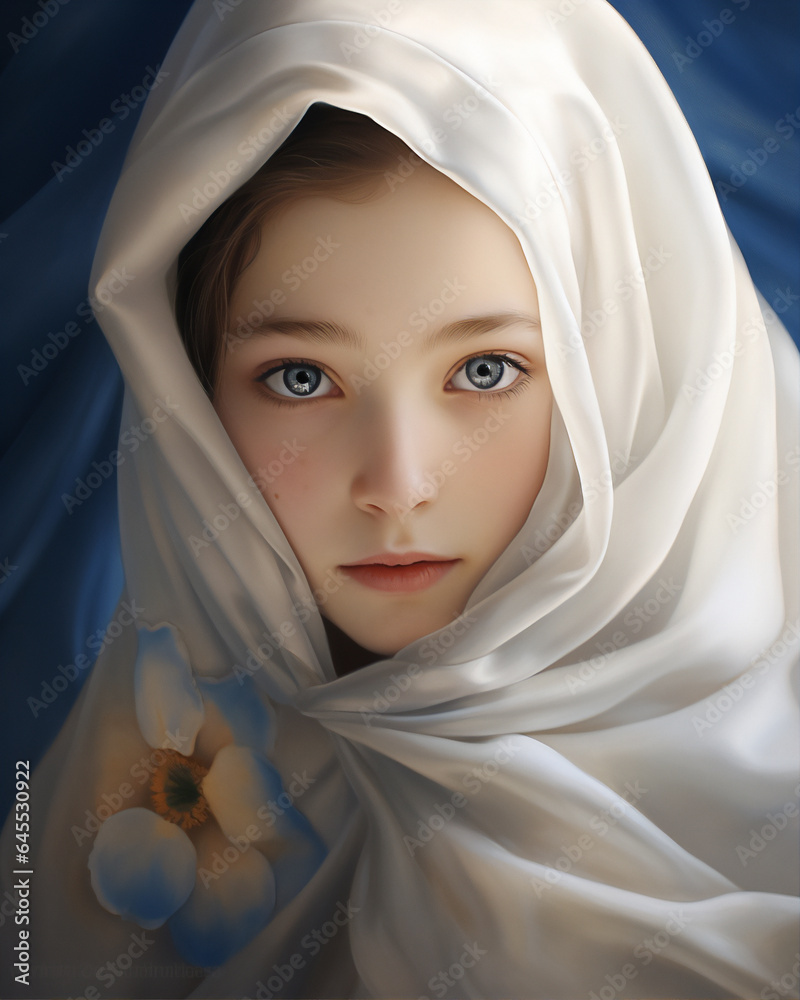 portrait a muslim child girl in hijab, super close up, hyper realistic and detail, bautiful dreamy light, create using generative AI tools. portrait a muslim child girl in hijab, super close up, hyper realistic and detail, bautiful dreamy light, create using generative AI tools.